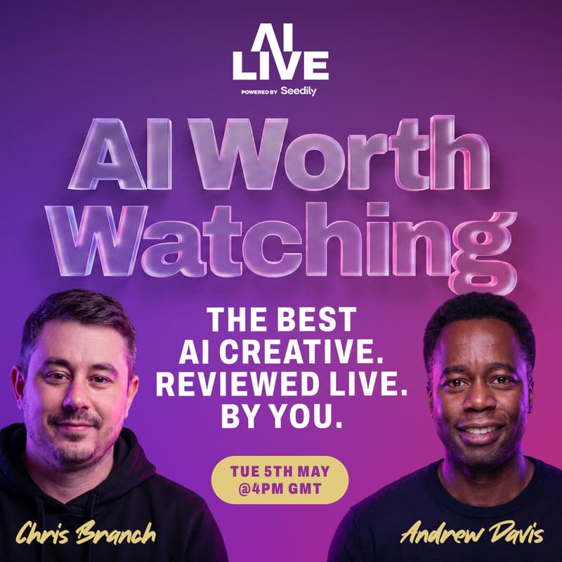 Cover Image for AI LIVE — The Best AI Creative. Reviewed Live. By You.
