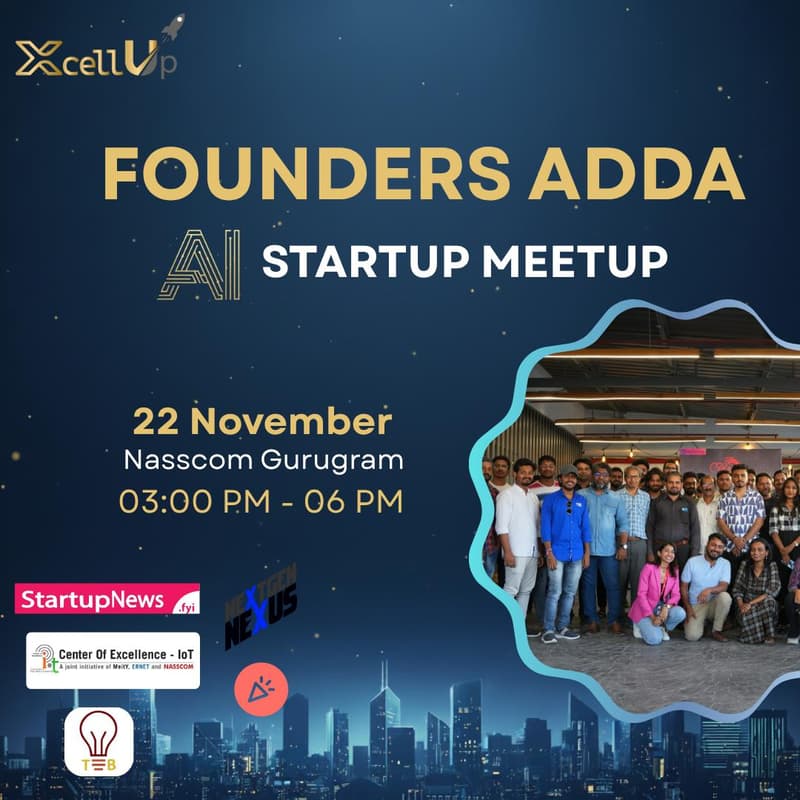 Founders Adda AI startup Meetup Gurugram · Luma