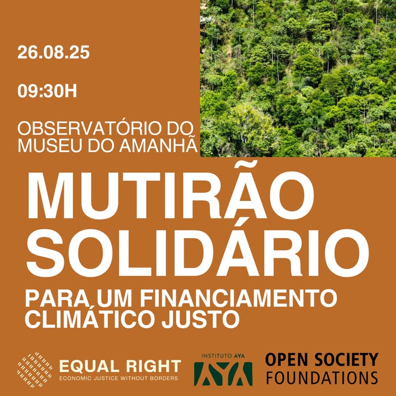 Cover Image for Lançamento: Mutirão Solidário por um Financiamento Climático Justo