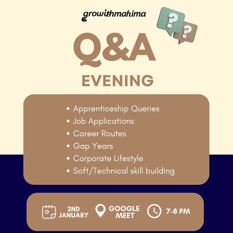 Cover Image for Q&A Evening - Growithmahima