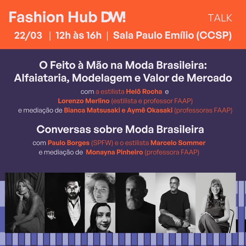 Cover Image for O Feito à Mão na Moda Brasileira: Alfaiataria, Modelagem e Valor de Mercado + Conversas sobre moda brasileira - Fashion Hub DW! | TALK 22/03