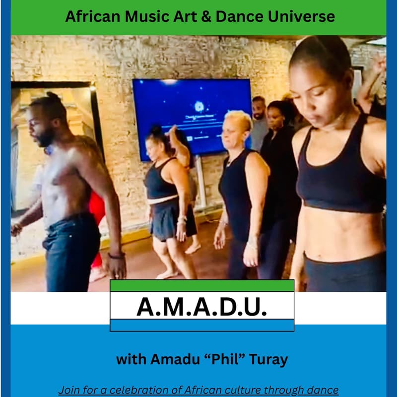 Cover Image for A.M.A.D.U. – African Music, Art & Dance Universe with Amadu “Phil” Turay - ANGOLA