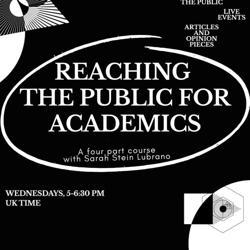 Cover Image for Reaching The Public for Academics