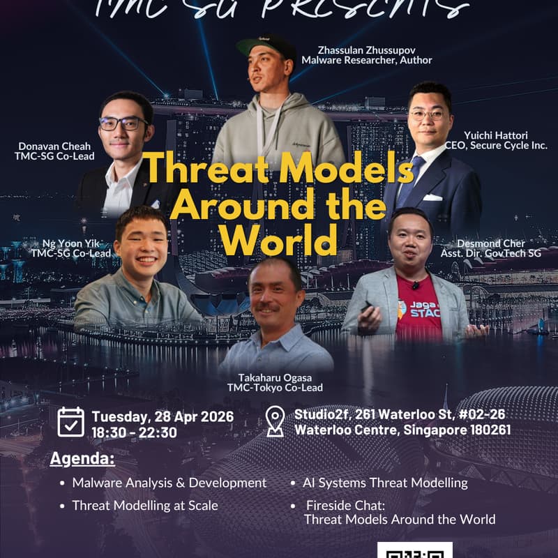 Cover Image for TMC-SG Community Night: Threat Models around the World