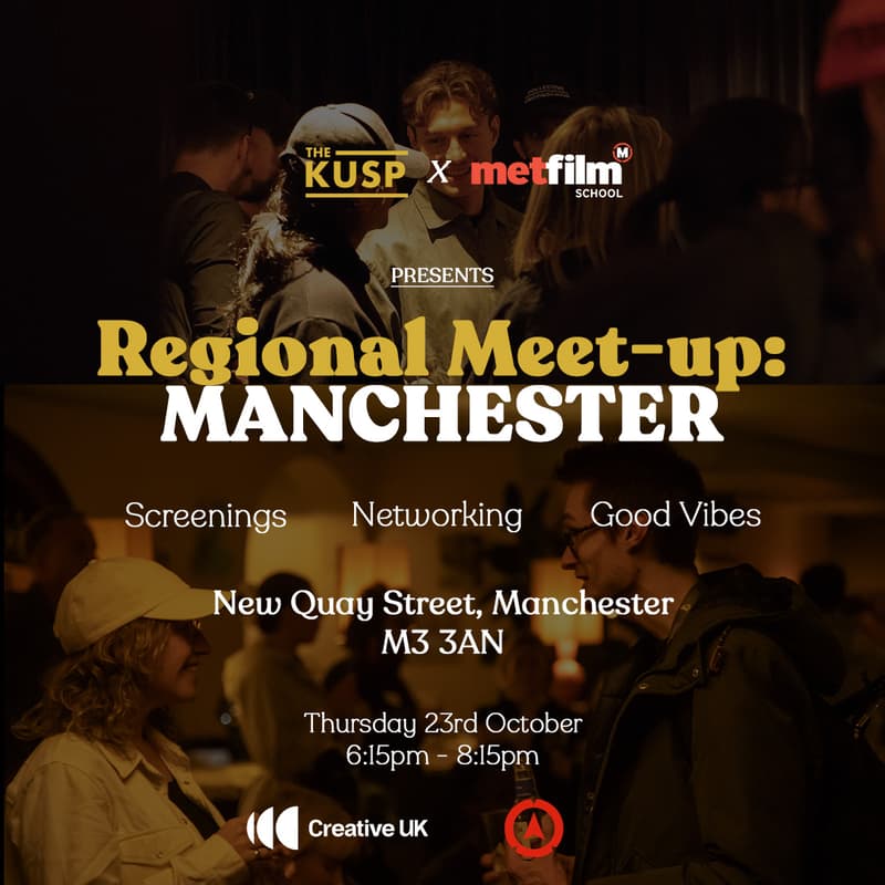 Cover Image for Creatives Monthly Meet up - Manchester Edition: MetFilm Creative Futures x The Kusp