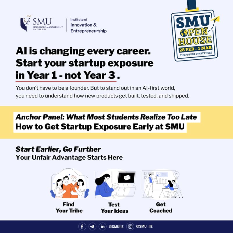 Cover Image for What Most Students Learn Too Late: How to Get Startup Exposure Early at SMU