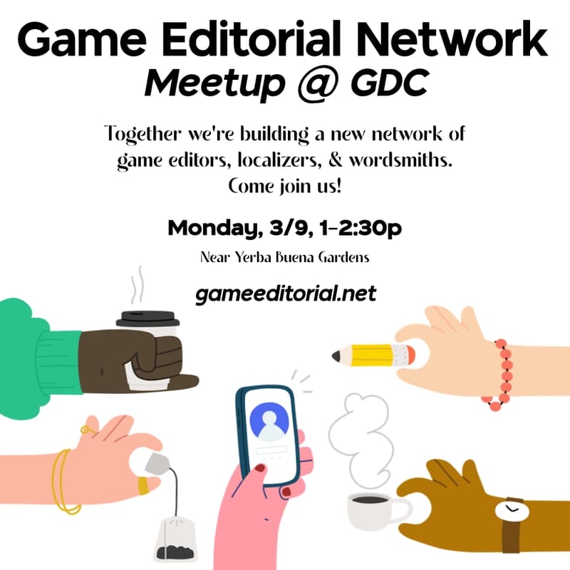 Cover Image for Game Editorial Network Meetup @ GDC