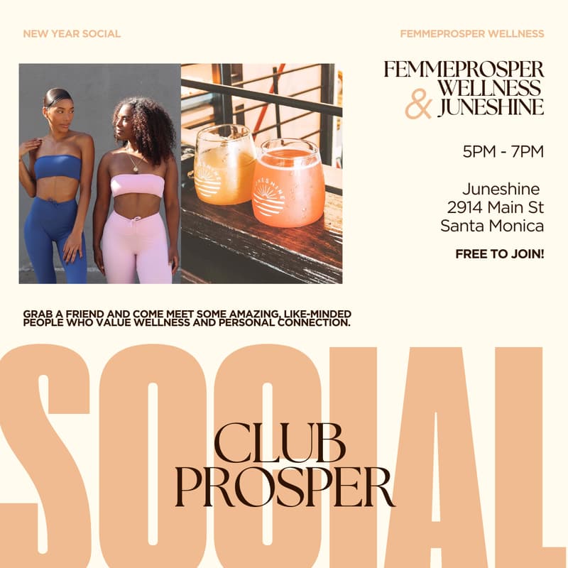 Cover Image for FemmeProsper X JuneShine | New Year Social