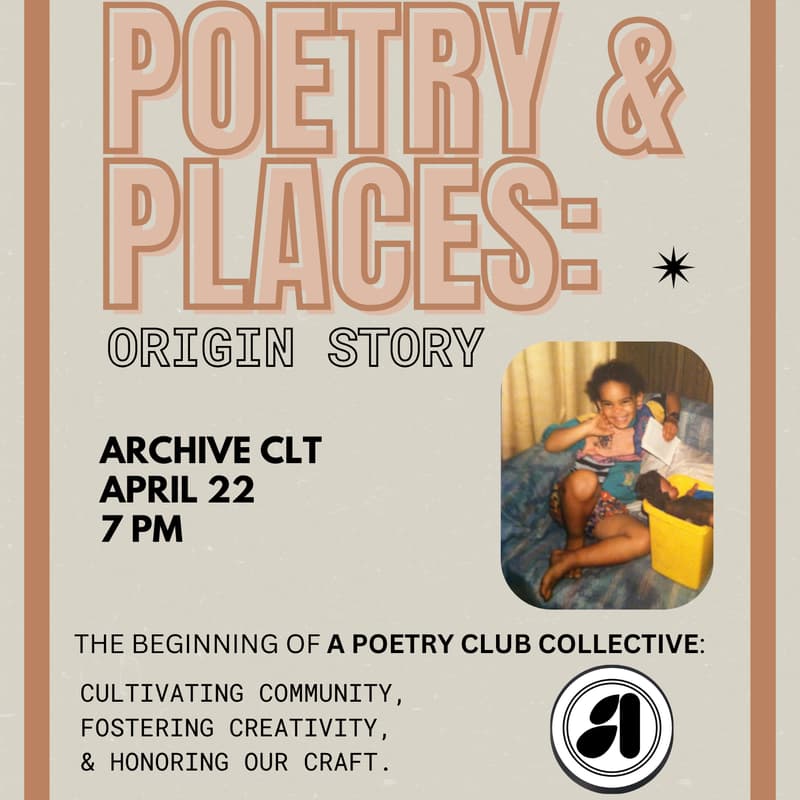 Cover Image for Poetry & Places: origin story a poetry club by Cheryl Peace
