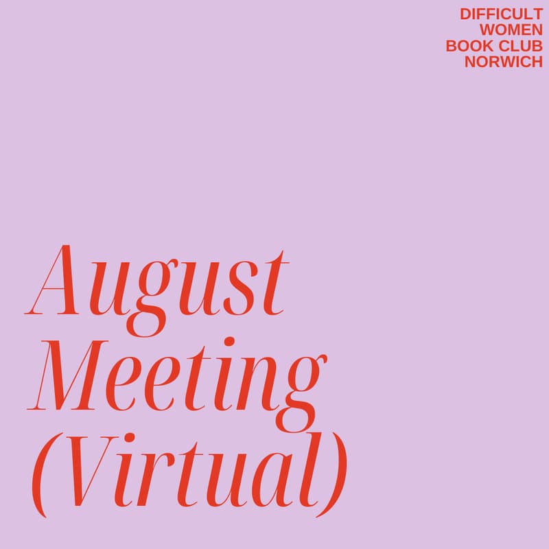 Cover Image for August Meeting (2!)