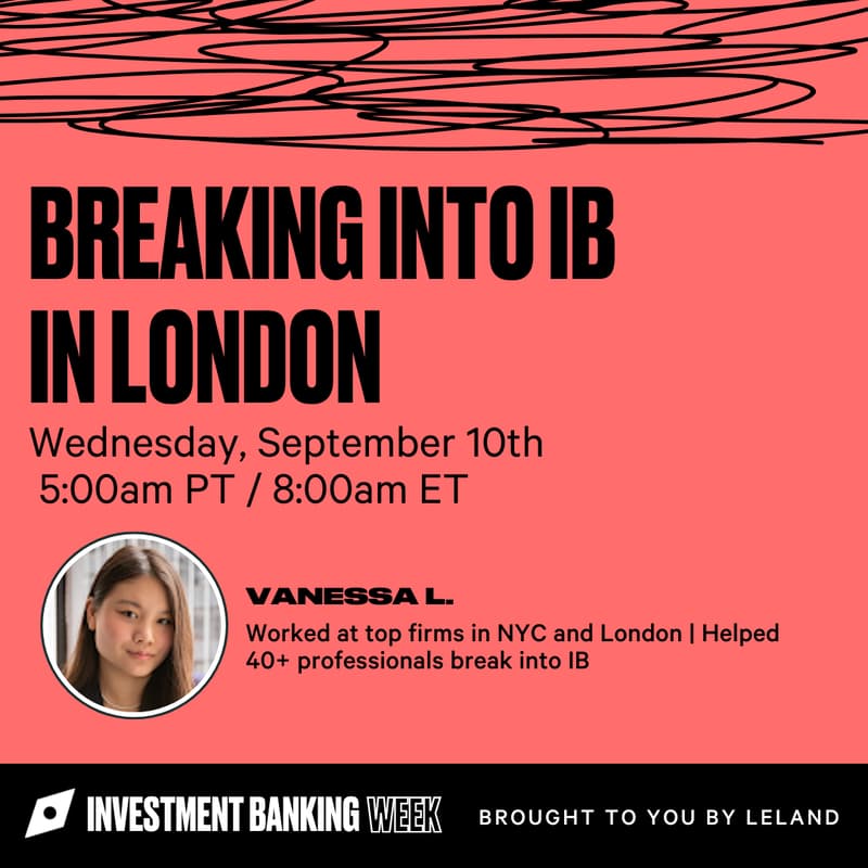 Cover Image for Breaking into IB in London