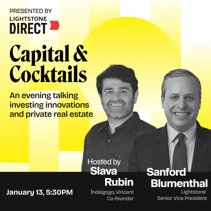 Cover Image for Capital & Cocktails: An evening talking investing innovation and private real estate