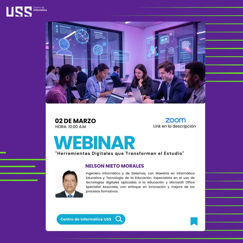 Cover Image for WEBINAR "Herramientas Digitales que Transforman el Estudio"