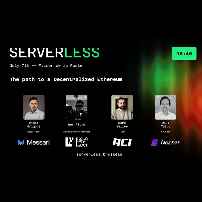 Cover Image for SERVERLESS BXL - Panel feat. Nektar