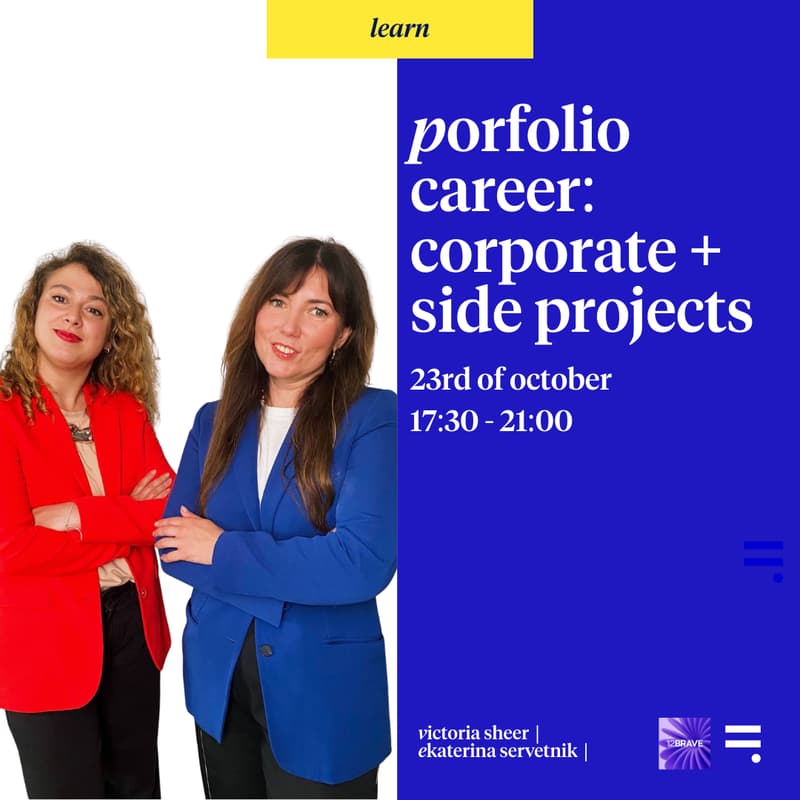 Cover Image for Portfolio career: Corporate + Side Project
