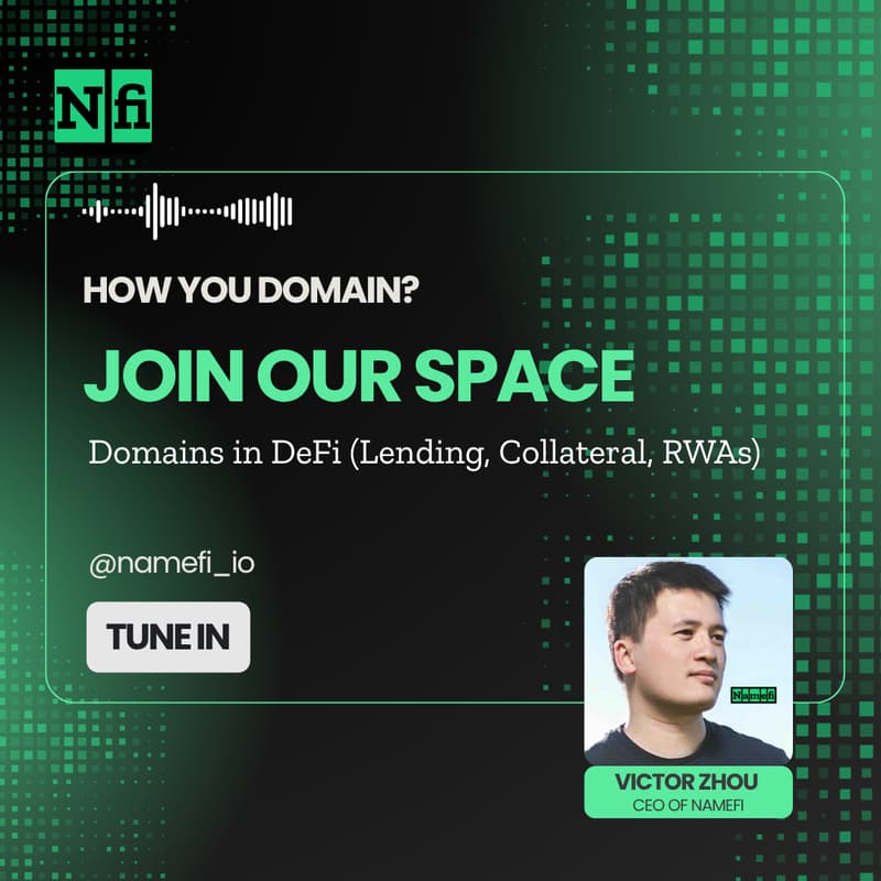 Cover Image for How you domain? Domains in DeFi (lending, collateral,RWAs)