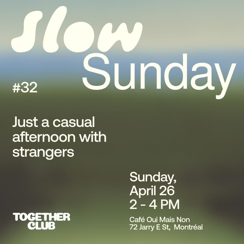 Cover Image for Slow Sunday no. 32 - Café Oui Mais Non