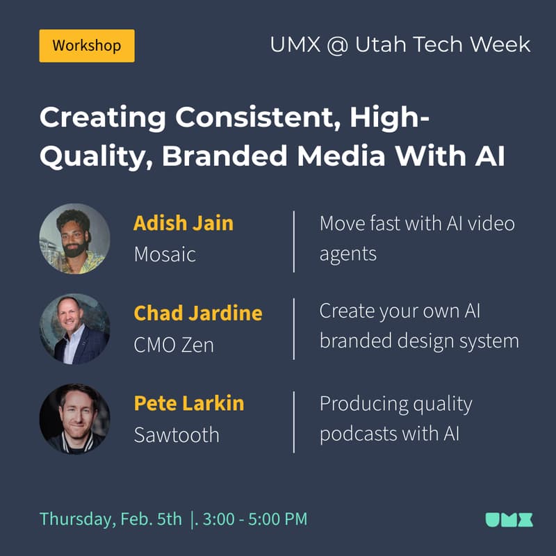 Cover Image for UMX @ Utah Tech Week