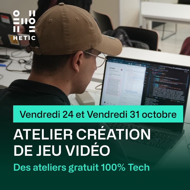 Cover Image for 🎮 Créez votre premier mini jeu vidéo et explorez l’univers du code créatif chez HETIC