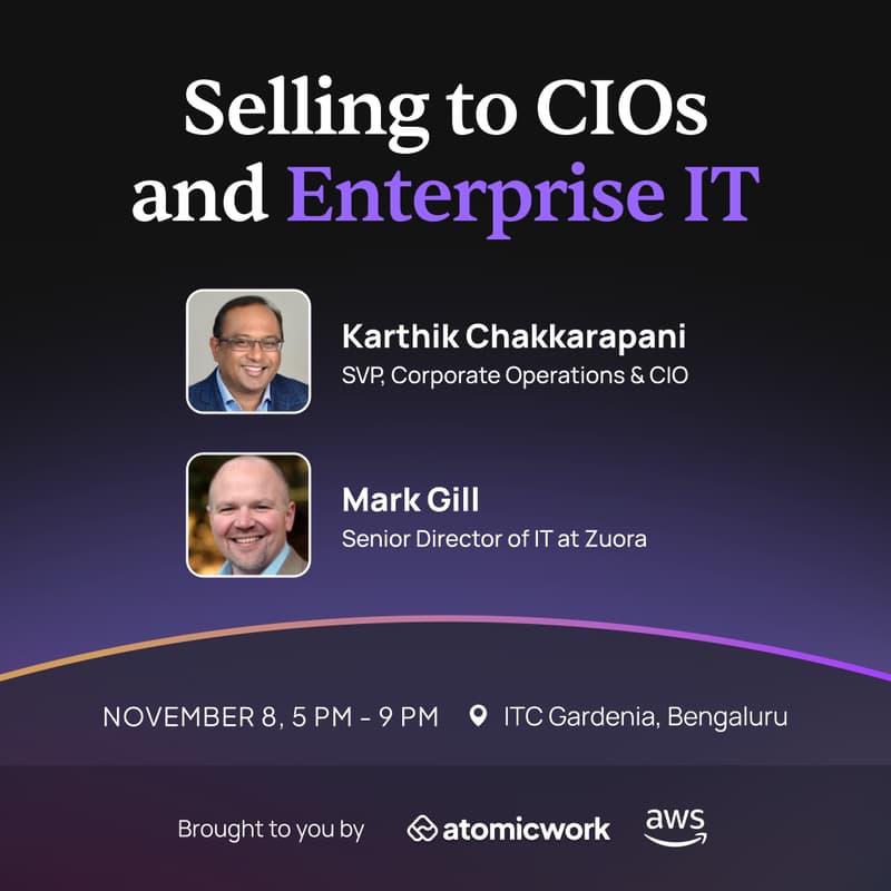 Cover Image for How to sell to CIOs | Fireside chat with Zuora's IT leadership