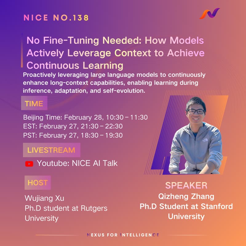 Cover Image for No Fine-Tuning Needed: How Models Actively Use Context for Continuous Learning
