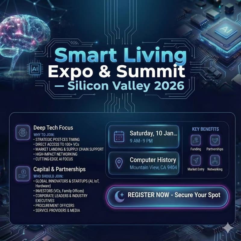 Cover Image for Smart Living Silicon Valley 2026 — AI Hardware & Robotics Summit + Expo