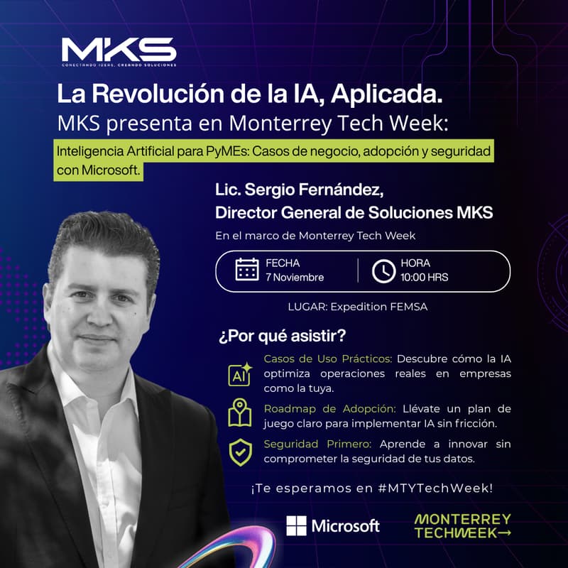 Cover Image for Inteligencia Artificial para PyMEs: Casos de negocio, adopción y seguridad con Microsoft