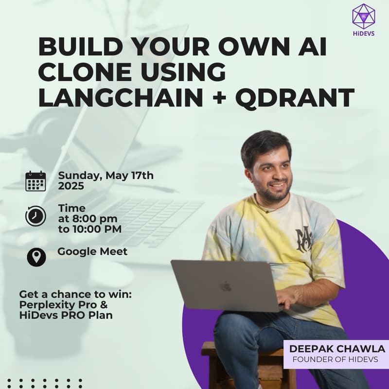 Cover Image for Build Your Own AI Clone using Langchain + Qdrant