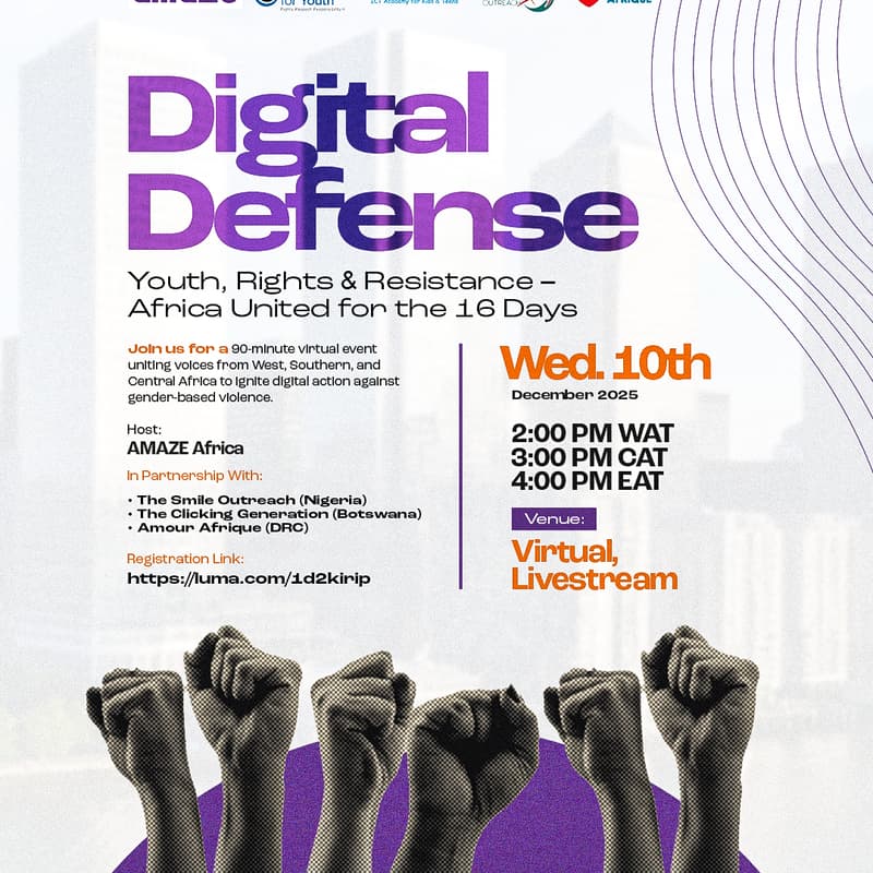 Cover Image for Digital Defense: Youth, Rights & Resistance – Africa United for the 16 Days
