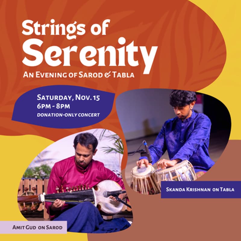 Cover Image for Strings of Serenity: An Evening of Sarod and Tabla