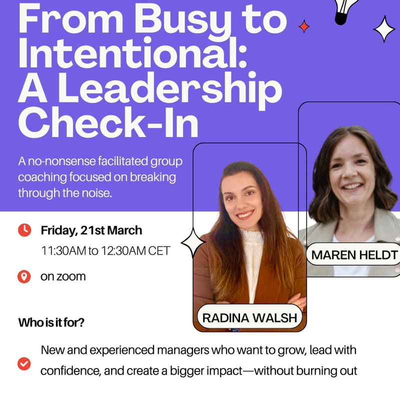 Cover Image for From Busy to Intentional: A Leadership Check-In