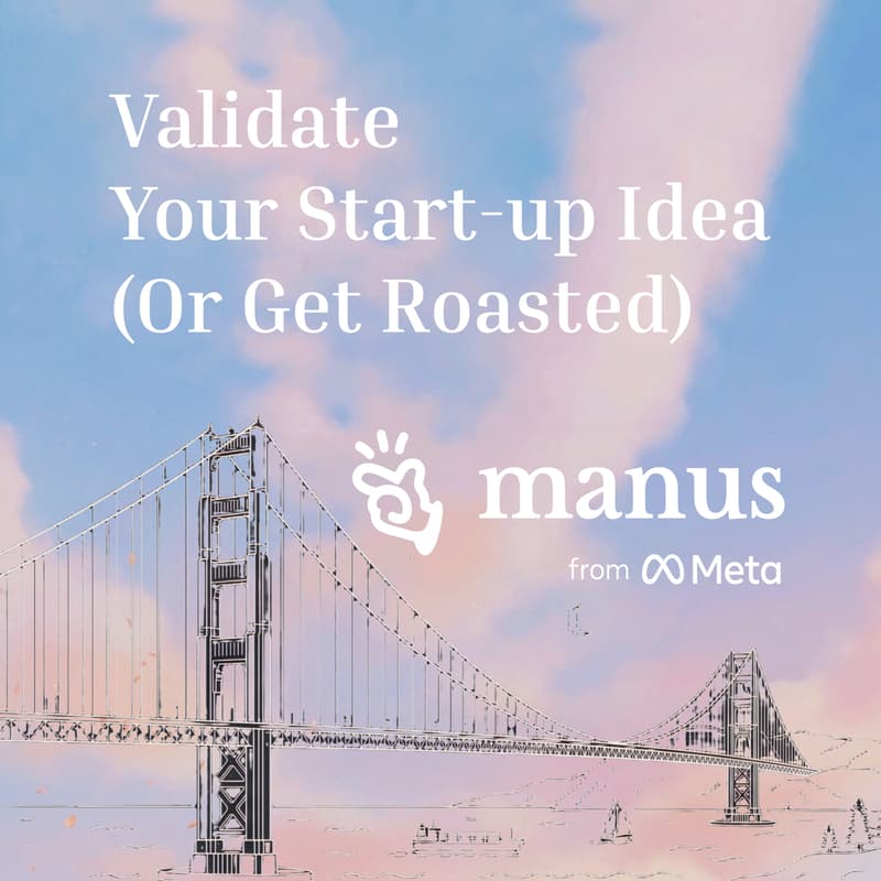 Cover Image for Validate Your Startup Idea Live with Manus - Vibe Researching SF