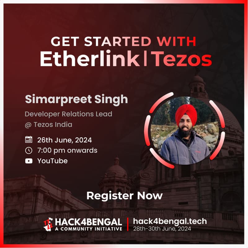 Cover Image for Get Started with Etherlink  | Tezos | Hack4Bengal 3.0