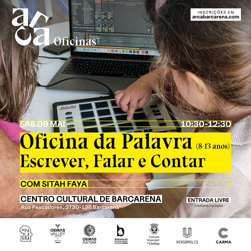Cover Image for Oficina da Palavra com Sitah Faya: Escrever, Falar e Contar (Para crianças dos 8 aos 13 anos)