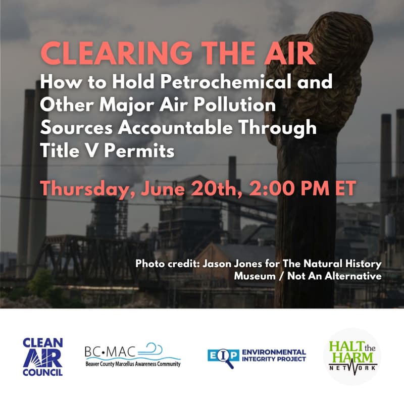 Cover Image for Clearing the Air: How to Hold Petrochemical and Other Major Air Pollution Sources Accountable Through Title V Permits