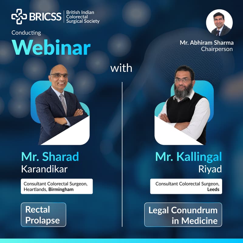Cover Image for BRICSS - Webinar on Rectal Prolapse & Legal Conundrum in Medicine