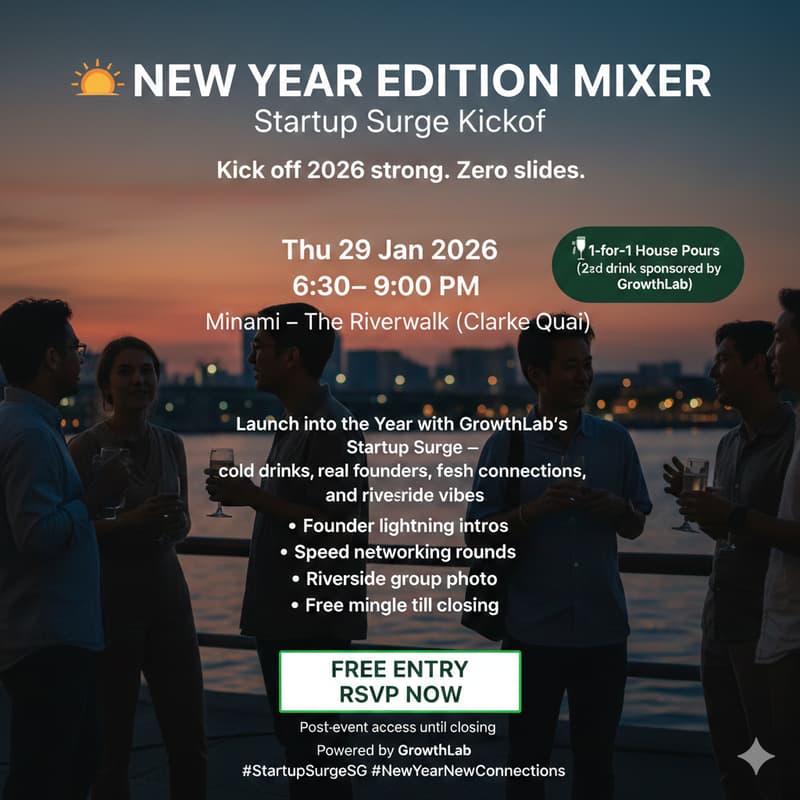 Cover Image for 🌅 NEW YEAR EDITION MIXER – Startup Surge Kickoff
