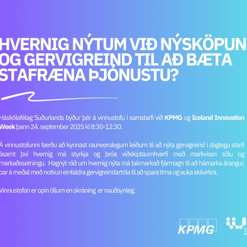 Cover Image for Nýsköpun & gervigreind