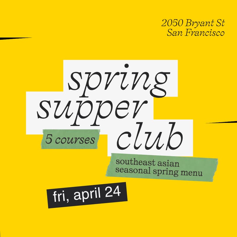 Cover Image for 🫛 MOSA’s Spring Supper Club ft. 5-course Seasonal Menu (4/24)