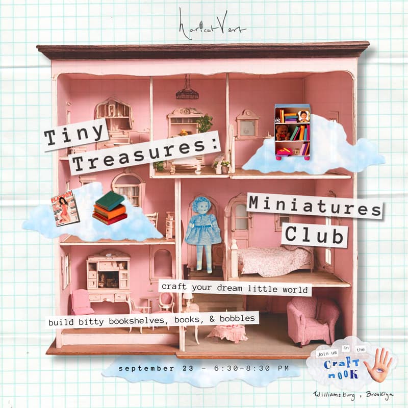 Cover Image for Tiny Treasures Miniatures Club: Bitty Bookshelves, Books & Bobbles Workshop