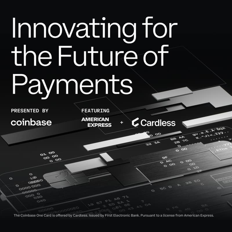 Cover Image for Innovating for The Future of Payments: An evening with Coinbase, AMEX, & Cardless