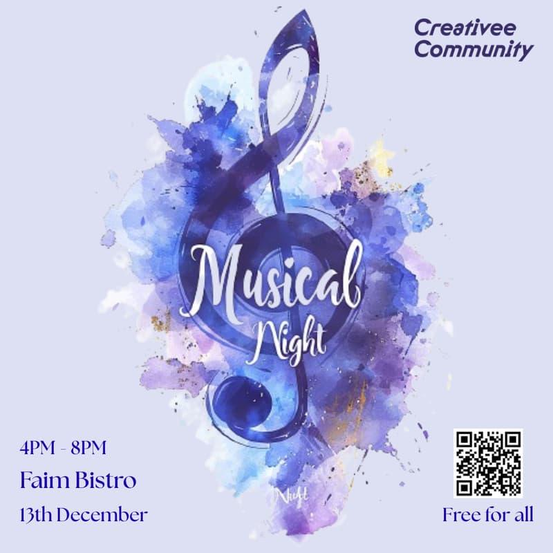 Cover Image for Creativee Community Music Festival: Jam & Open Mic Session