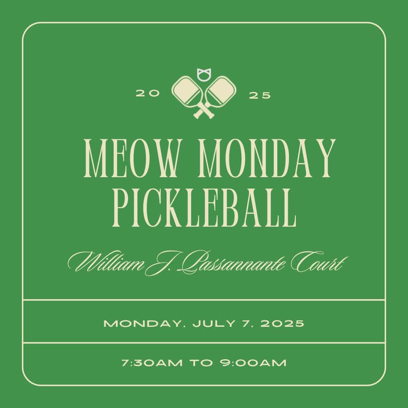 Cover Image for Meow Mondays: Pickleball