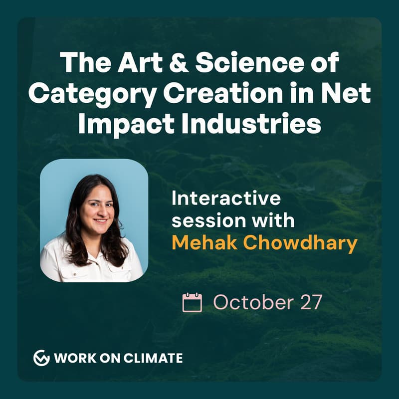 Cover Image for The Art & Science of Category Creation in Net Impact Industries