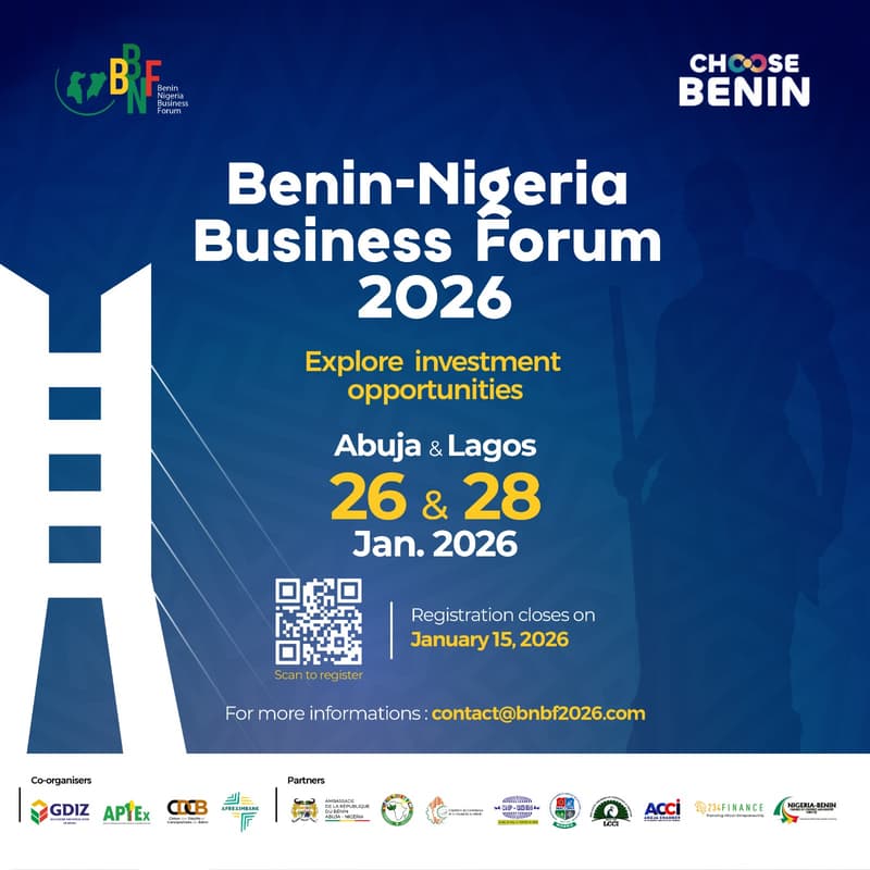 Cover Image for BENIN-NIGERIA BUSINESS FORUM 2026