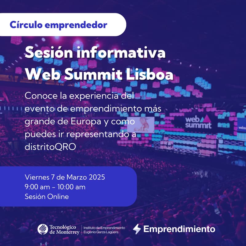 Foto de portada de Sesión informativa Web Summit Lisboa 2025