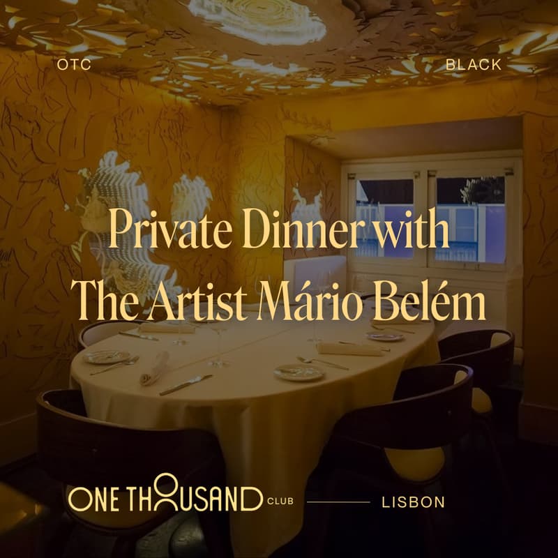 Cover Image for OTC Black 1st Edition: Private Dinner with the Artist Mário Belém
