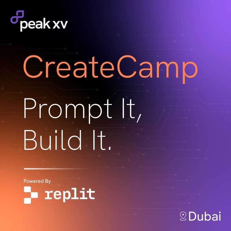Cover Image for CreateCamp : A Peak XV x Replit hackathon