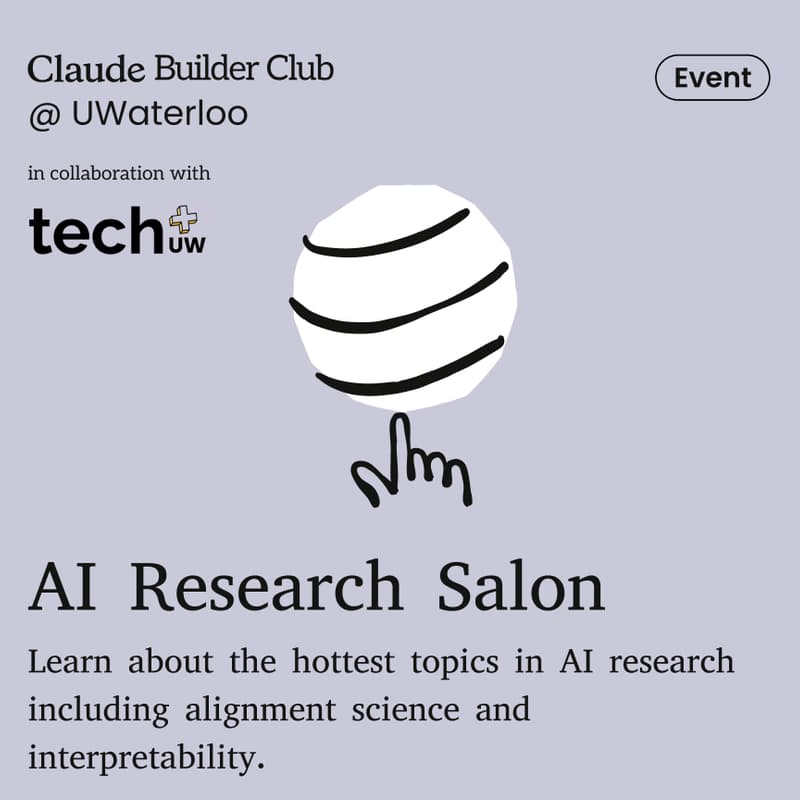 Cover Image for Claude Builder Club and Tech+: AI Research Salon