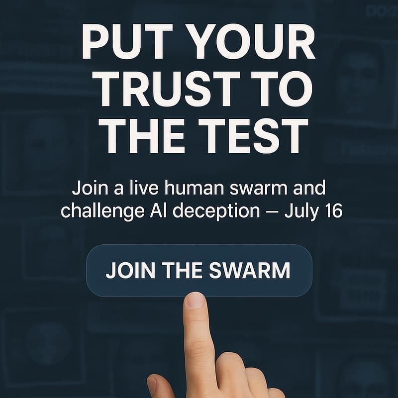 Cover Image for Workshop: Human Swarming to Restore Digital Trust & Spot Deceptive Content